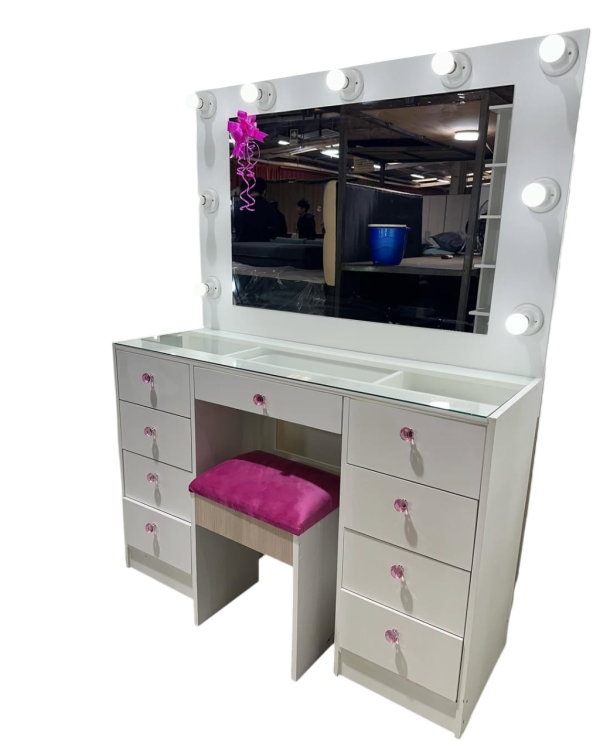 Tocador Estilo Hollywood cuerpo completo y Espejo XL - Imagen 3